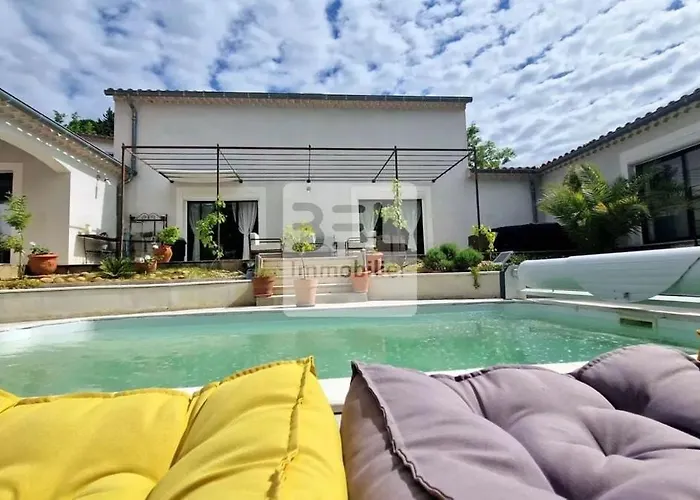 Belle Contemporaine Avec Piscine * Laudun
